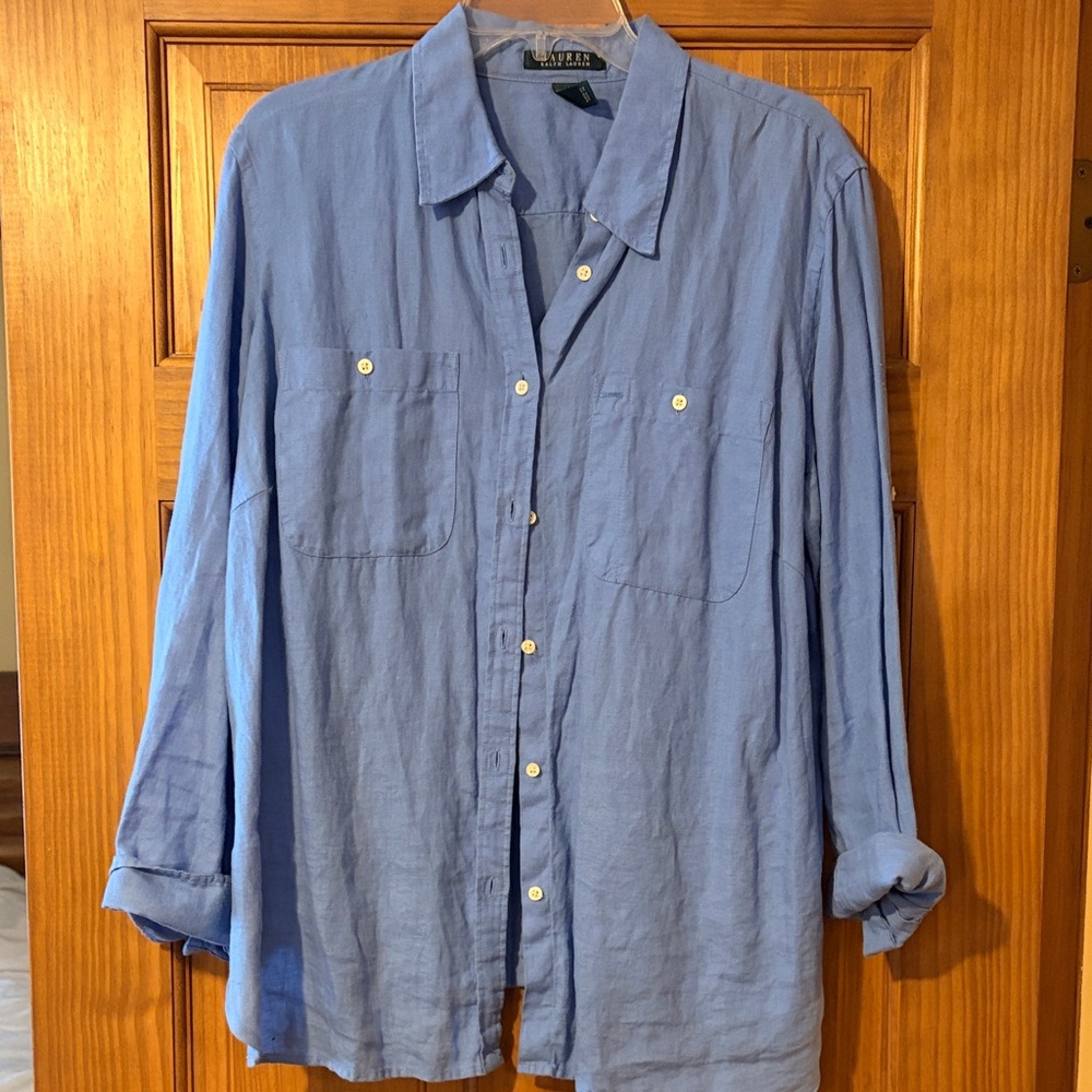 Polo Ralph Lauren linen button up shirt
